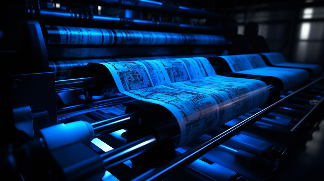 A futuristic printing press